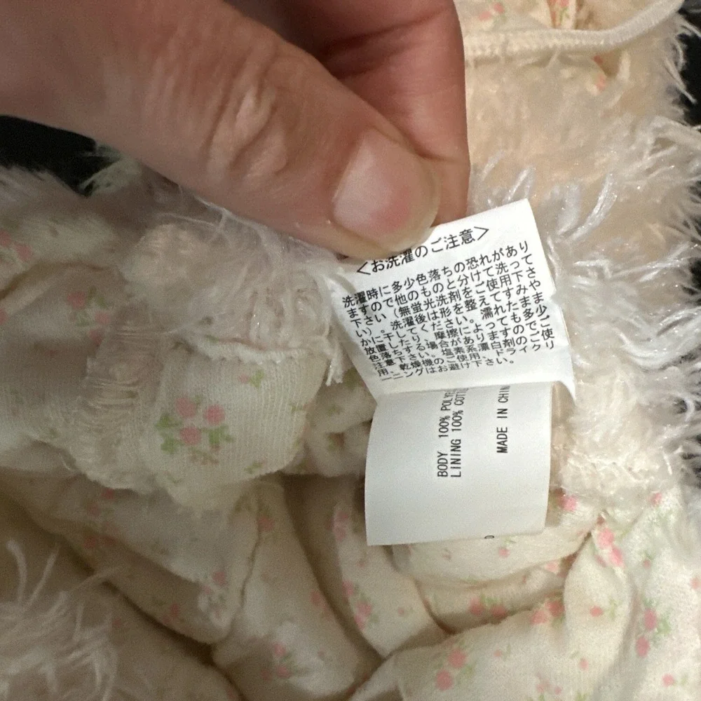 Y2K creative yoko Hooded bunny dog pet‎ clothes costume Size Small White Pink
